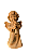 Anjo com Corneta - 22 cm - Natural. - Imagem 1
