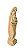 Nossa Senhora com Menino - 20 cm - Natural. - Imagem 2