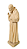 Padre Pio - 19 cm - Natural. - Imagem 3