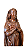Nossa Senhora Aparecida Facsimile - 38 cm - Escurecida - Imagem 2