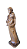 Santo Antônio com Menino 15 cm Escurecido. - Imagem 3