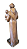 Santo Antônio com Menino 15 cm Escurecido. - Imagem 4