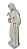 Santa Rita de Cassia - 21,5 cm - Natural. - Imagem 3