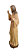 Sagrado  Coração de Jesus 15 cm Tons de Marrom - Imagem 3