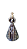 Nossa Senhora Aparecida Etilizada  - 8 cm - Tons de Marrom. - Imagem 1