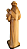 Santo Antônio com Menino - 30 cm - Tons de Marrom. - Imagem 4
