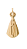 Nossa Senhora Aparecida Estilizada - 11 cm - Natural. - Imagem 1