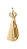 Nossa Senhora Aparecida Estilizada - 11 cm - Natural. - Imagem 2