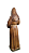 Santa Rita de Cassia - 16,5 cm - Tons de Marrom. - Imagem 4