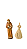 Nossa Sra. Aparecida 5,5 cm & São Francisco 9 cm. - Imagem 1