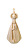Nossa Senhora Aparecida Estilizada - 11 cm - Natural. - Imagem 1