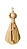 Nossa Senhora Aparecida Estilizada  - 11 cm  - Natural - Imagem 1