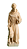 São Francisco com Lobo 13 cm Natural - Imagem 1