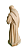 São Francisco com Lobo 13 cm Natural - Imagem 2