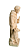 São Francisco com Lobo 13 cm Natural - Imagem 3