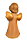 Anjo com Corneta - 22 cm - Tons de Marrom. - Imagem 3
