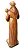 Santo Antônio com Menino  - 15 cm  -  Tons de Marrom. - Imagem 5