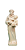 Santo Antônio com Menino  - 15 cm  - Natural. - Imagem 1