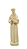 São Francisco com Pombas - 14,25 cm - Natural. - Imagem 1