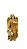 Anjo da Guarda com Menino - 8,5 cm - Tons de Marrom. - Imagem 1