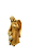 Anjo da Guarda com Menino - 8,5 cm - Tons de Marrom. - Imagem 2