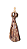 Nossa Senhora Aparecida Estilizada - 11,5 cm - Tons de Marrom - Imagem 2