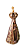 Nossa Senhora Aparecida Estilizada - 11,5 cm - Tons de Marrom - Imagem 3