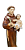 Santo Antônio com Menino  - 15 cm  - Tons de Marrom - Imagem 3