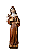 Santa Rita de Cassia - 21,5 cm - Tons de Marrom. - Imagem 1
