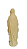 Nossa Senhora de Lourdes - 14,25 cm - Natural. - Imagem 4
