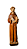 São Francisco Com Pombas - 19 cm - Tons de Marrom. - Imagem 1