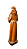 São Francisco Com Pombas - 19 cm - Tons de Marrom. - Imagem 4
