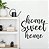 HOME SWEET HOME LETTERING MADEIRA MDF APLIQUES DE PAREDE - Imagem 1