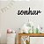 SONHAR LETTERING MADEIRA MDF APLIQUES DE PAREDE - Imagem 1
