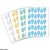 KIT MINI ADESIVO GOTINHAS 4 CORES AZUL CÉU, VERDE ANTIGO, AMARELO ANTIGO E CINZA CLARO - Imagem 2