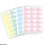 KIT MINI ADESIVO NUVEM 4 CORES ROSA CLARO, AZUL CLARO, VERDE MENTA E AMARELO CLARO - Imagem 2