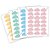 KIT MINI ADESIVO NUVEM 4 CORES ROSA ANTIGO, AZUL CÉU, VERDE ANTIGO E AMARELO ANTIGO - Imagem 2