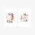 PLACA DECORATIVA KIT DUPLA UNICÓRNIO FLORAL AQUARELADO - Imagem 2