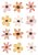 Mini Adesivos Cartela Floral Aquarela Premium - Imagem 2