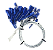Lacre Ancora Com Arame (3x26) - 1 METRO (100cm) - AZUL - Numerado - 100 Peças - Imagem 2