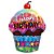 Balão Qlt Metalizado 35 Pol Shape Cupcake Maravilhoso Aniversário - Imagem 1