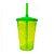 Copo Fest com Tampa e Canudo Verde Fluor 400ml - Lsc Toys - Imagem 1