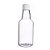 Garrafinha Pet 50ml Cristal com Tampa 10un Branco - Imagem 1