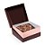 Caixa de Páscoa para Um Meio Ovo Coração Marrom com Rosa 200G - Specialla -13X13X6,5cm - Imagem 1
