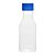 Garrafinha Pet 50ml Cristal com Tampa 10un Azul Bic - Imagem 1