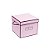 Caixa Quadrada com Alça Rosa Claro - Imagem 1