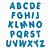 Letra EVA Azul Claro O - Fábrica de Letras - Imagem 1