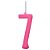 Vela Pink Número 7 - Imagem 1