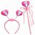 Kit Tiara Coração Luxo Rosa - Fox - Imagem 1