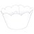 Saia Mini Cupcakes 12Un Branca - Imagem 1